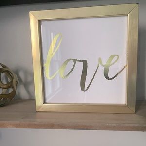 Golden love sign